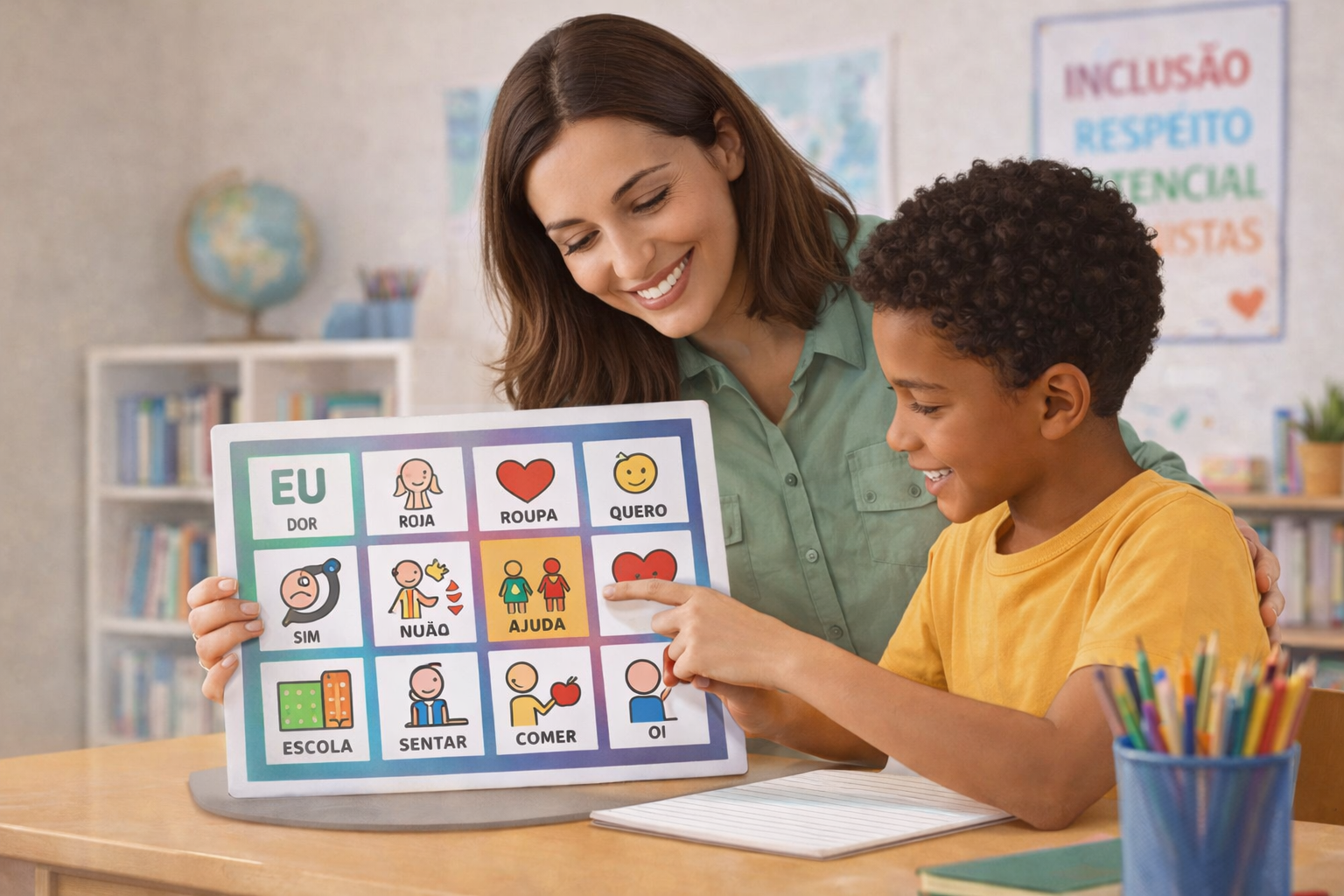 Minha trajetória com a Comunicação Aumentativa e Alternativa: entre desafios, descobertas e transformações